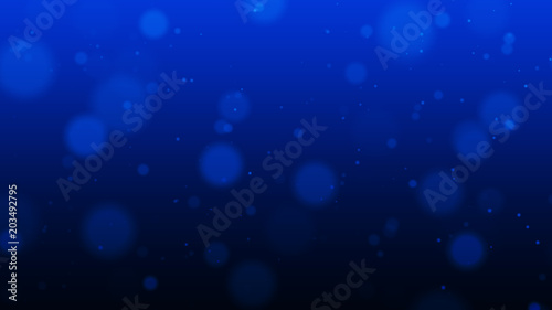 Abstract Blue Defocused Lights Background