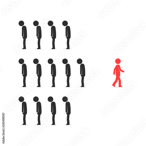 person find unique way in life