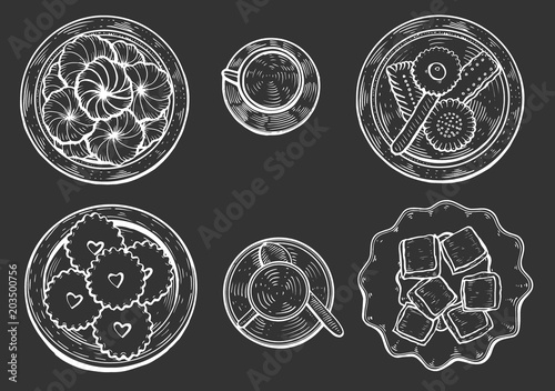 Oriental sweets vector
