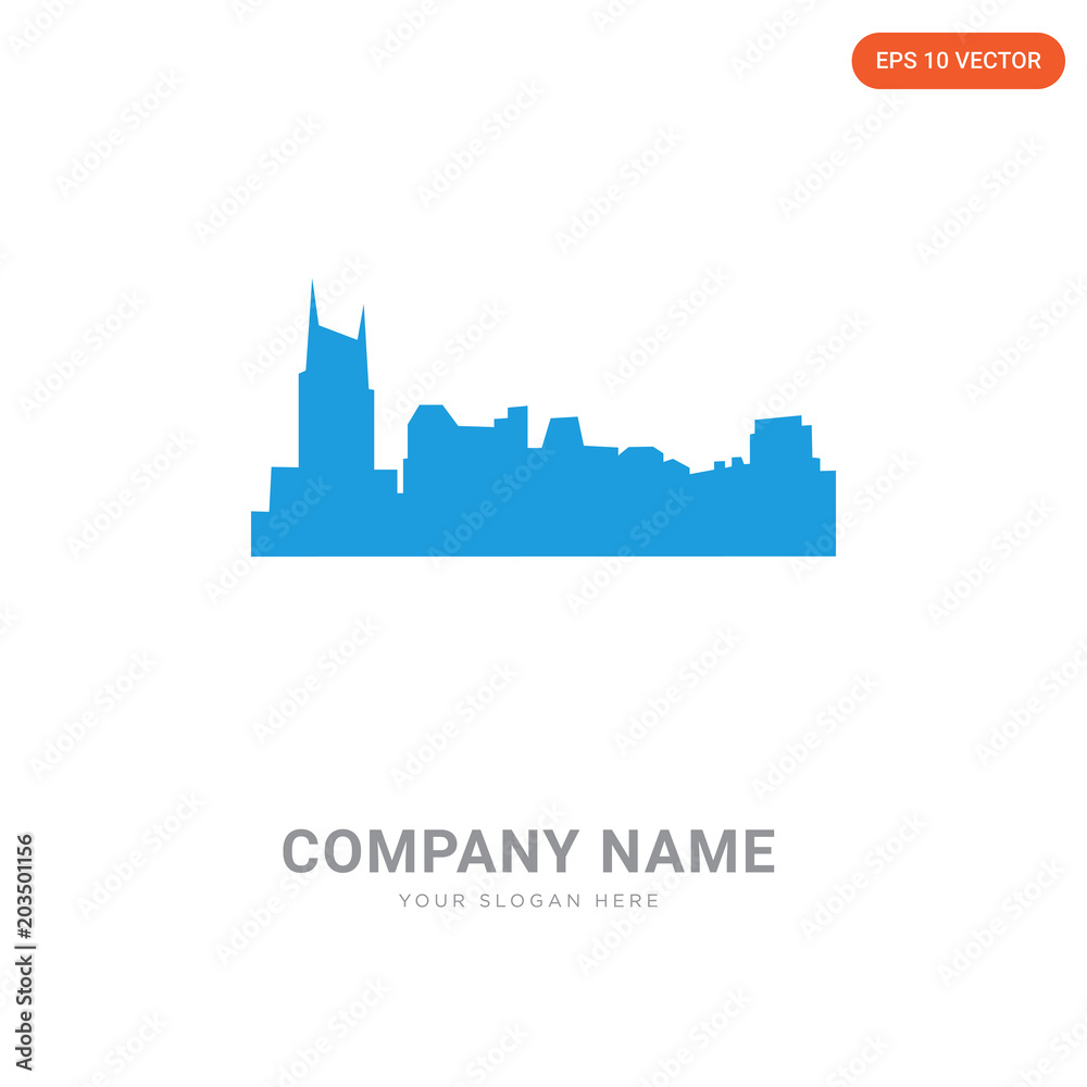 free nashville skyline company logo design