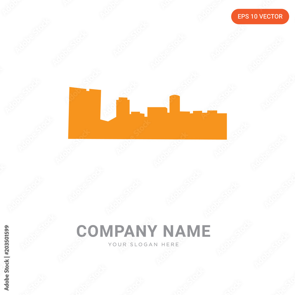 fort worth skyline company logo design