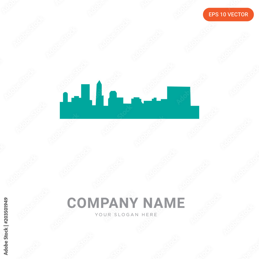 indianapolis skyline company logo design