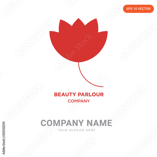 beauty parlour company logo design