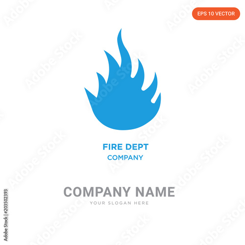 fire dept company logo design