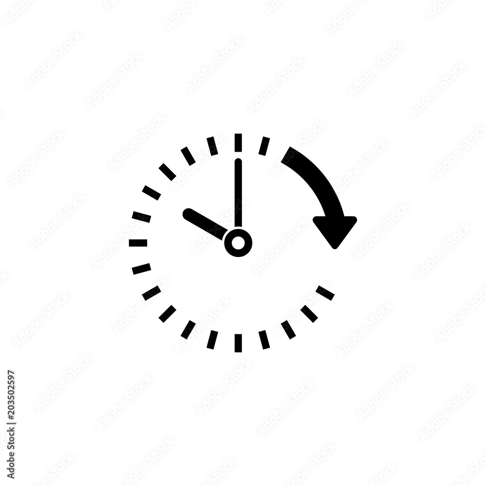 Passage of time vector icon Passage of time vector icon