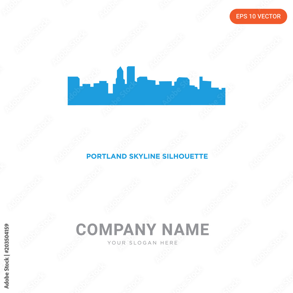 portland skyline company logo design