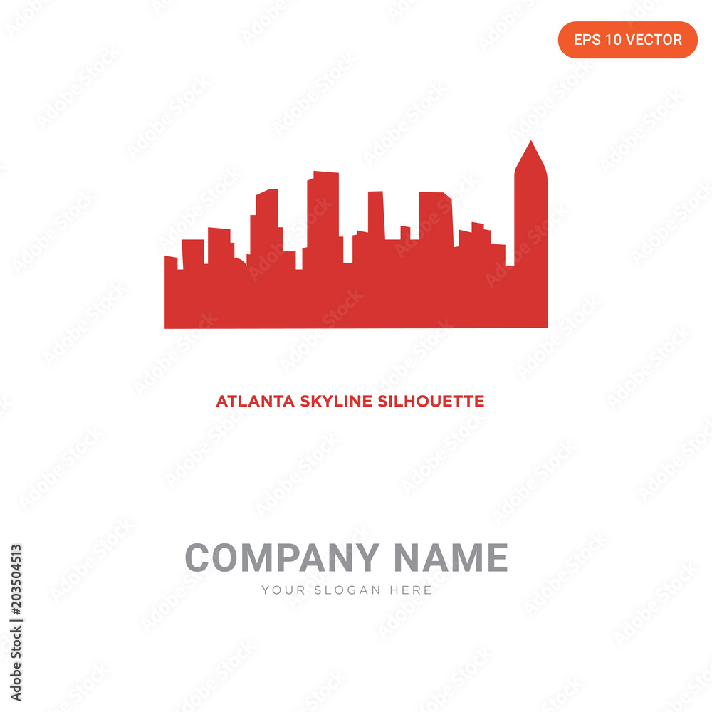atlanta skyline company logo design