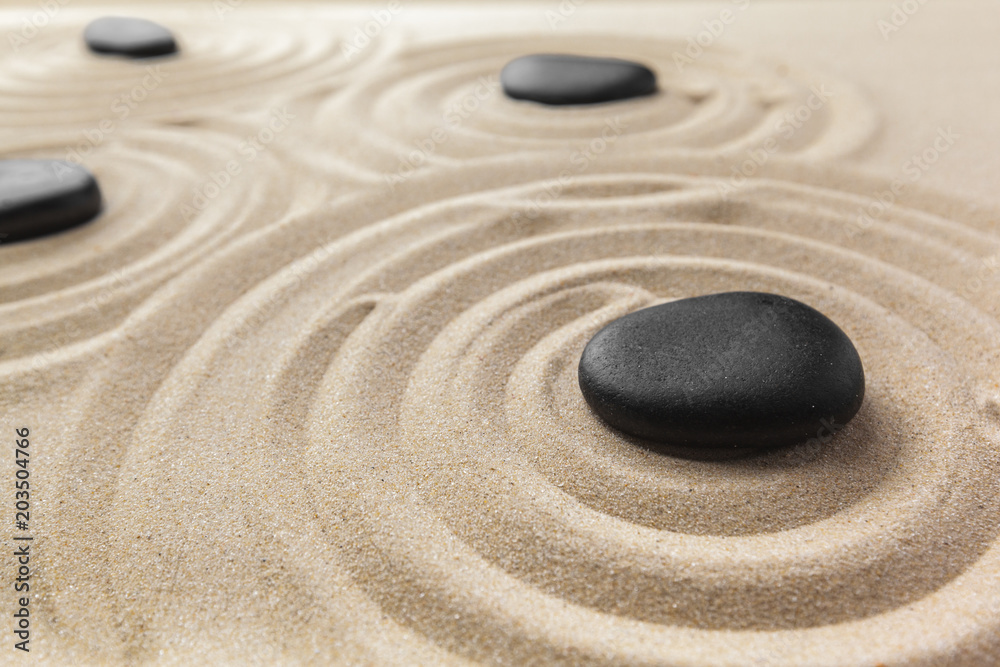 Fototapeta premium zen ogród medytacja kamień tło