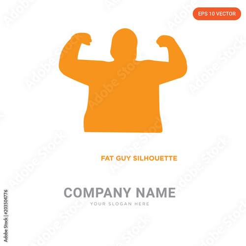 fat guy company logo design