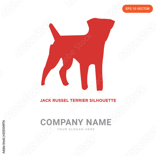 jack russell terrier company logo design