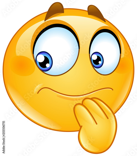 Hesitate emoticon