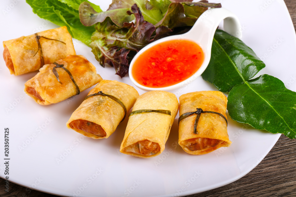 Asian spring roll Asian spring roll