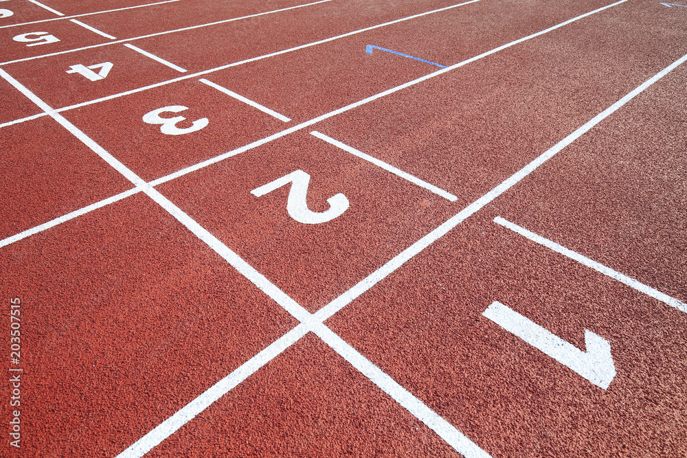Fototapeta premium Beautiful runway, in track and field