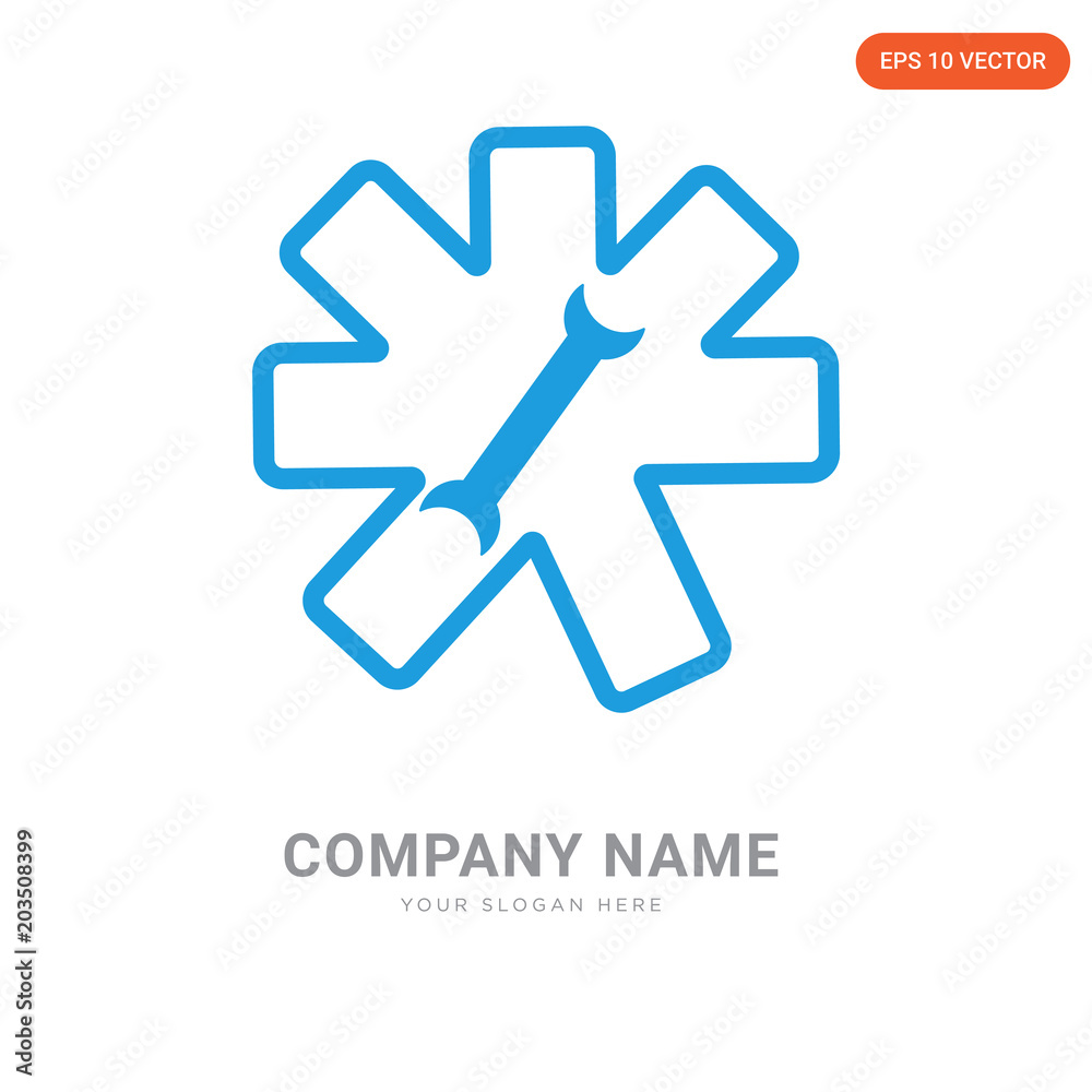 Obraz premium Settings company logo design