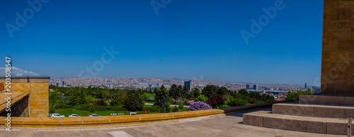 View from the monumantal tomb to the city of Ankara photo