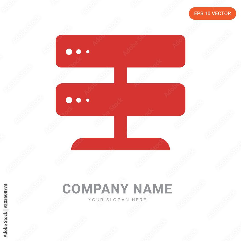 Server company logo design Server company logo design