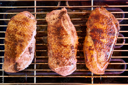 Three Duck Breast - Magrets de Canard  Roasting photo