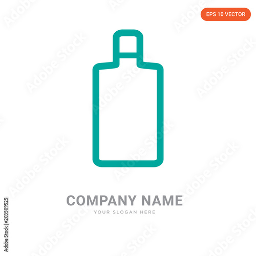 Wine bottle company logo design