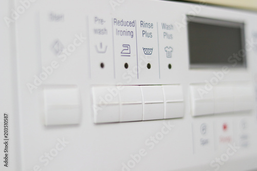 Washing machine panel