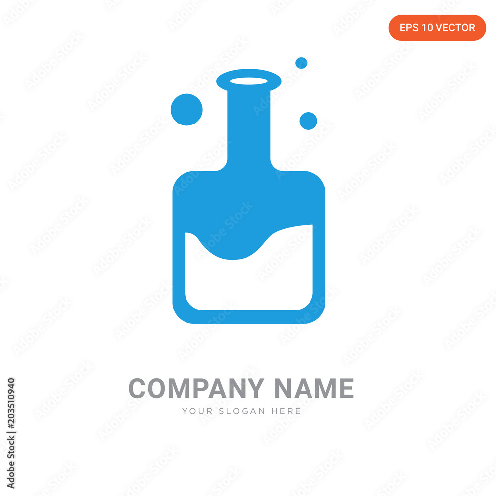 Flask company logo design Flask company logo design