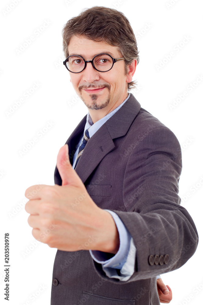 businessman thumb up businessman thumb up