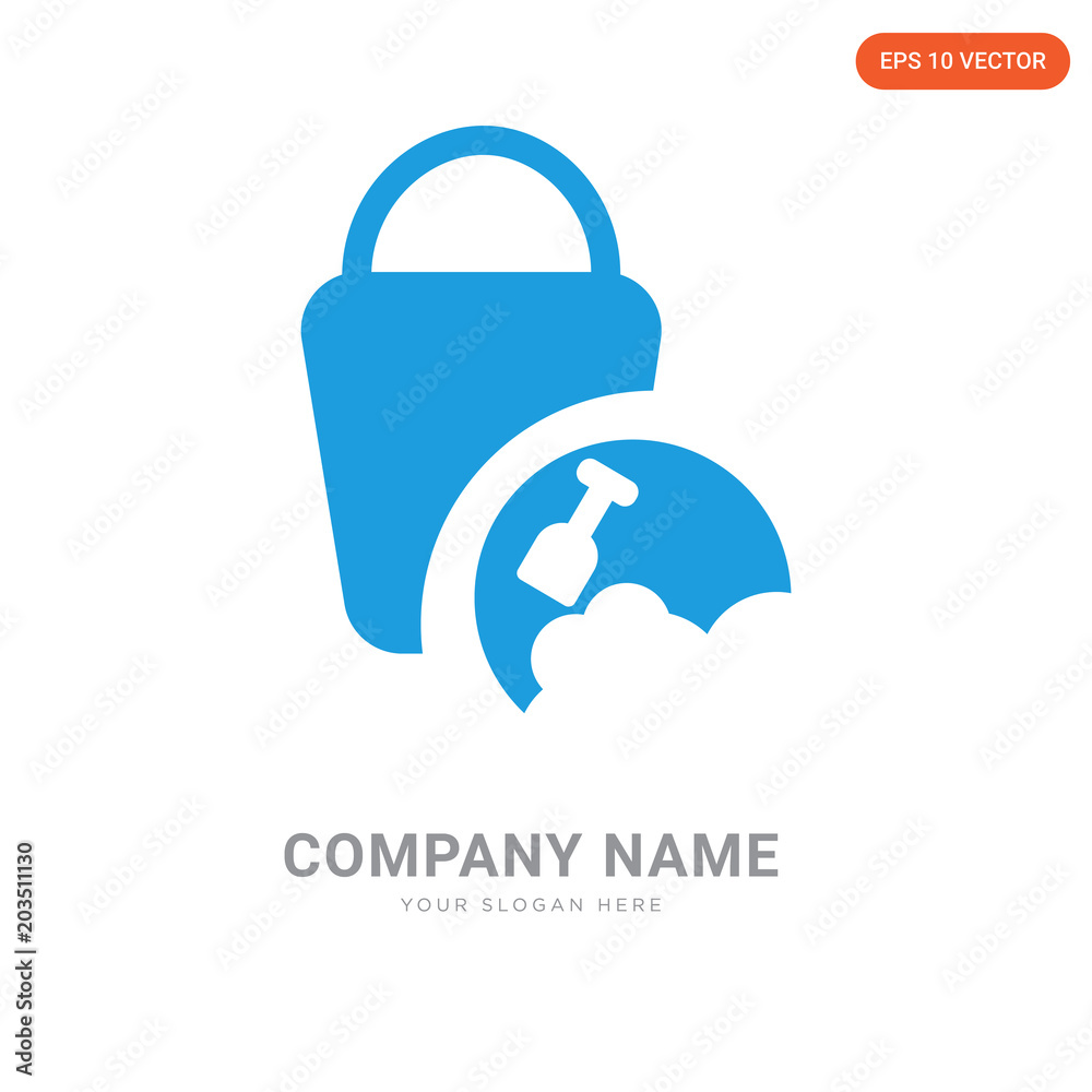 Sand Bucket company logo design