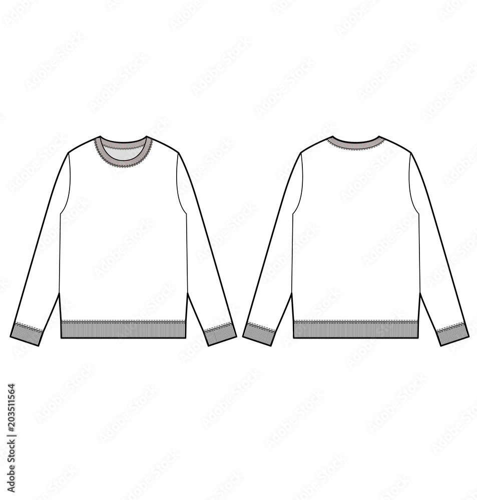 Vector unisex sweatshirt fashion CAD, woman... - Stock Illustration  [98629882] - PIXTA