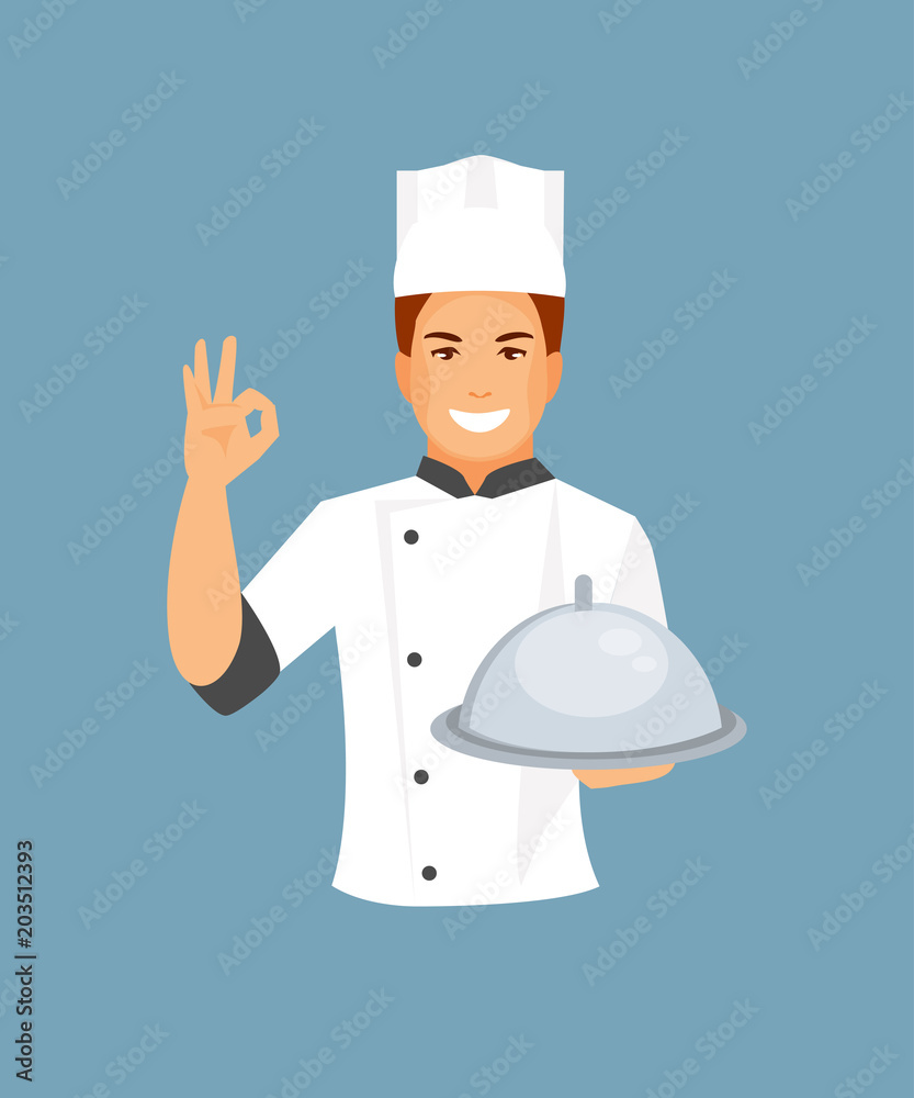 Cook male vector Cook male vector
