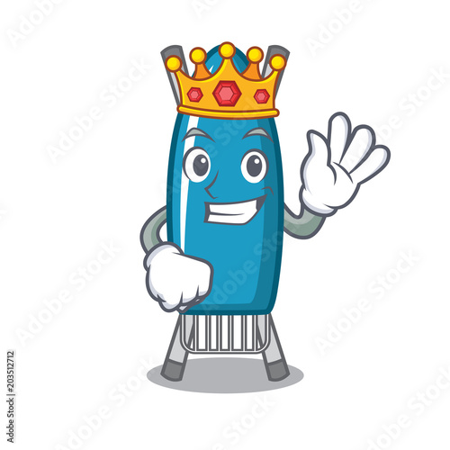 King iron board mascot cartoon
