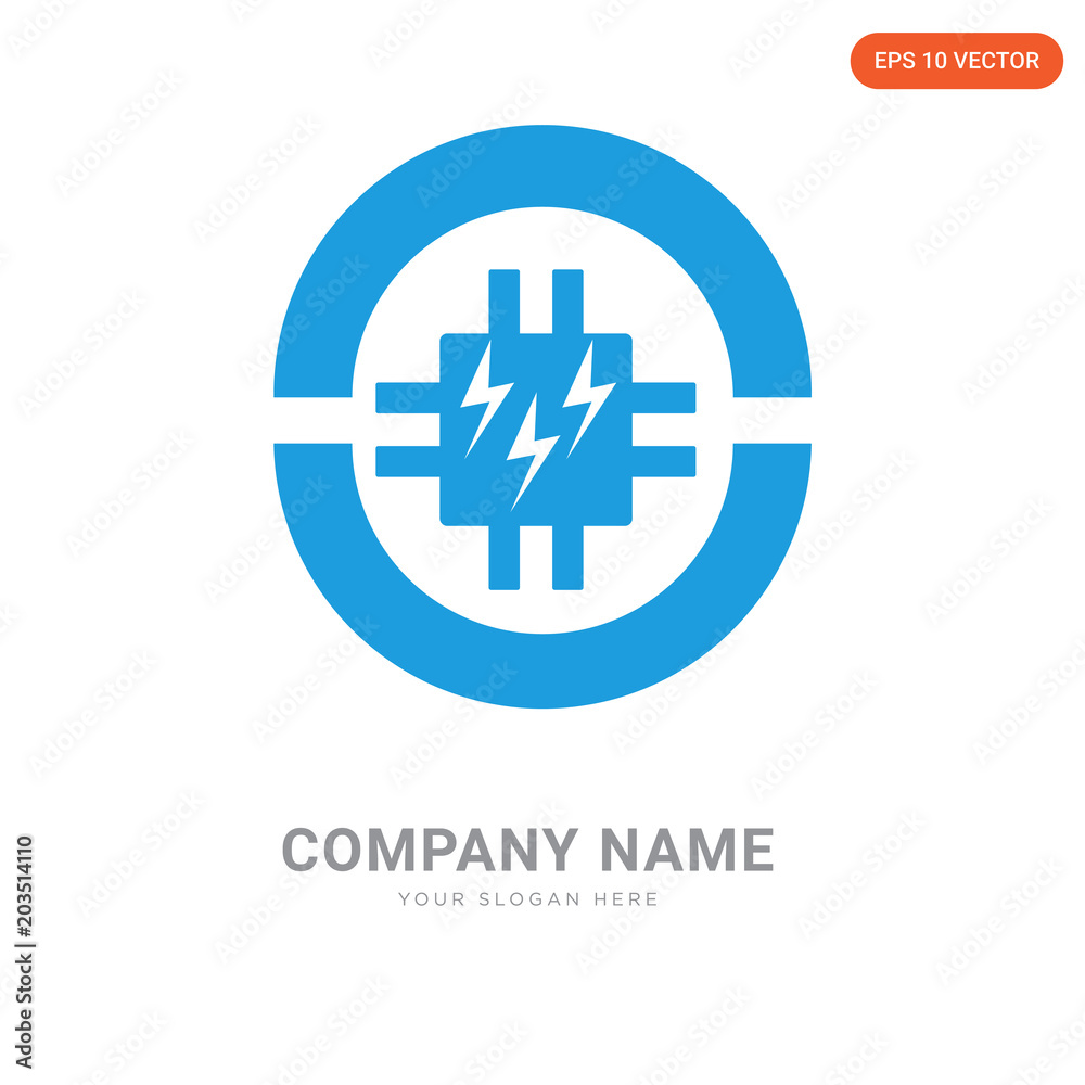Circuit company logo design Circuit company logo design