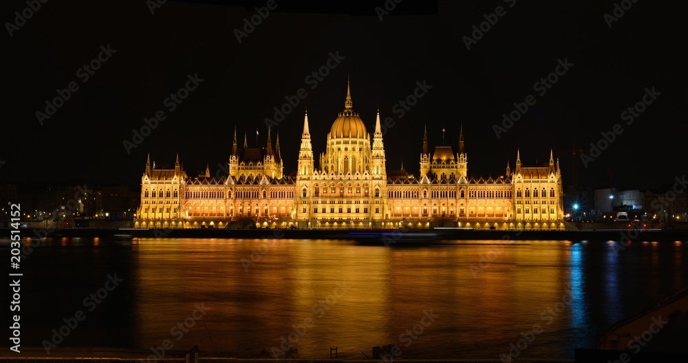 Parliament building in Budapest, capital of Hungary.