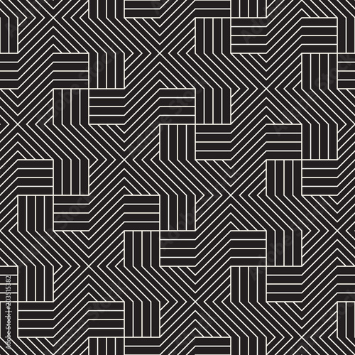 Vector seamless pattern. Modern stylish abstract texture. Repeating geometric tiles..