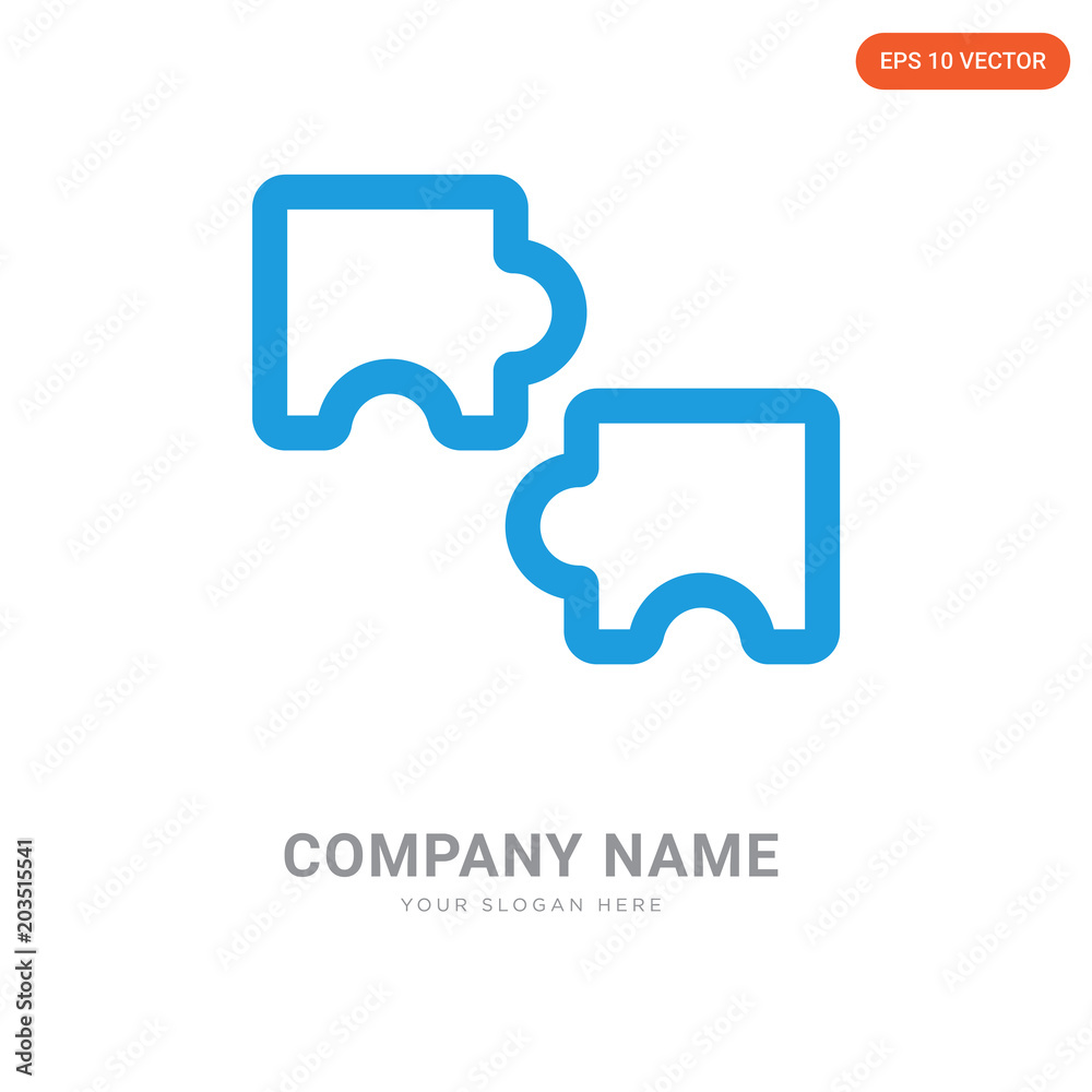 Puzzle company logo design Puzzle company logo design