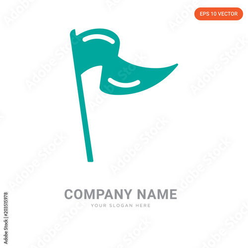 Flag company logo design