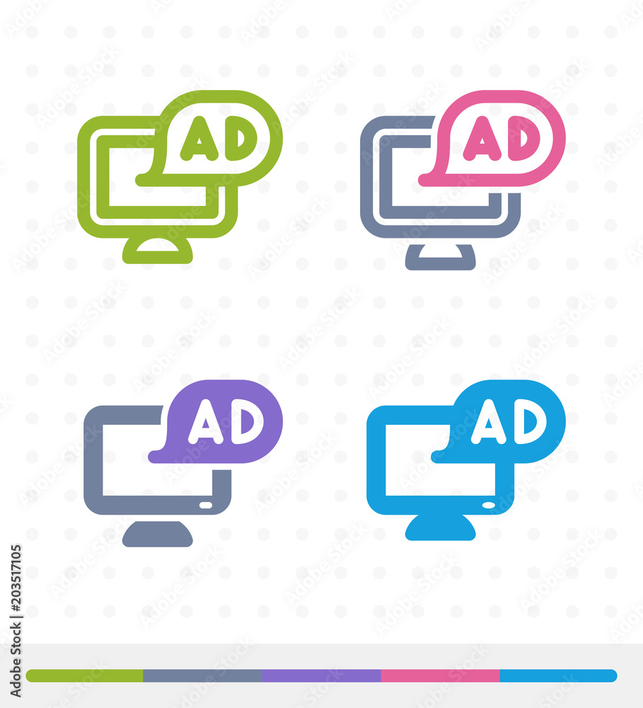 Ad On Computer - Zap & Tap Icons. A set of 4 professional, pixel-perfect icons. Ad On Computer - Zap & Tap Icons. A set of 4 professional, pixel-perfect icons.