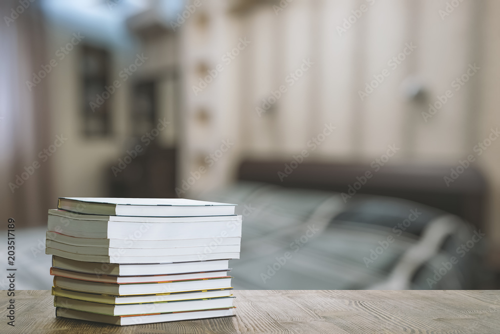 books on old wooden table books on old wooden table