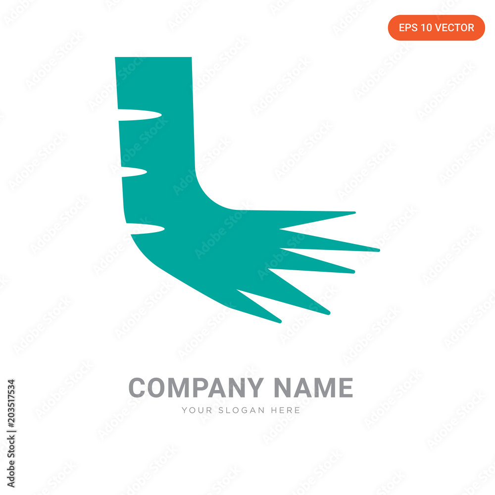 Fototapeta premium Foot Bones company logo design