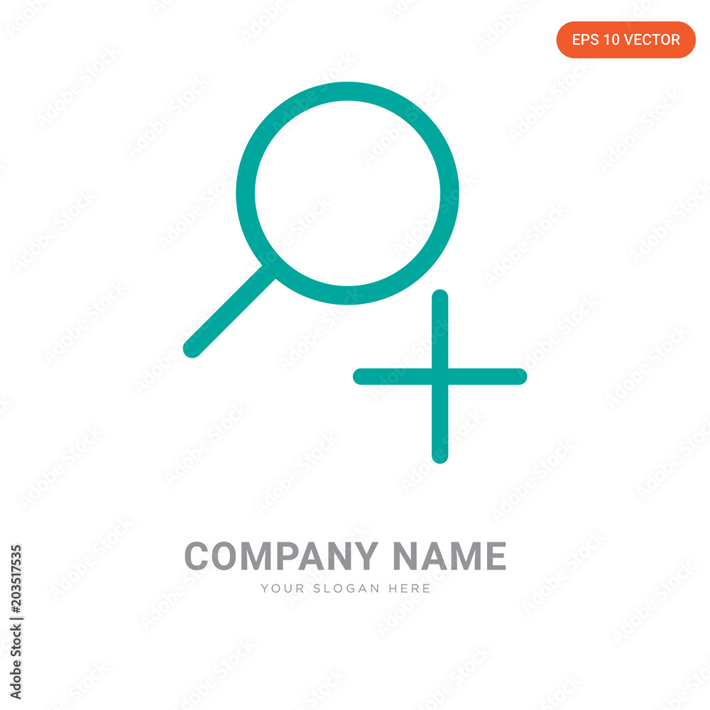 Fototapeta premium Zoom company logo design