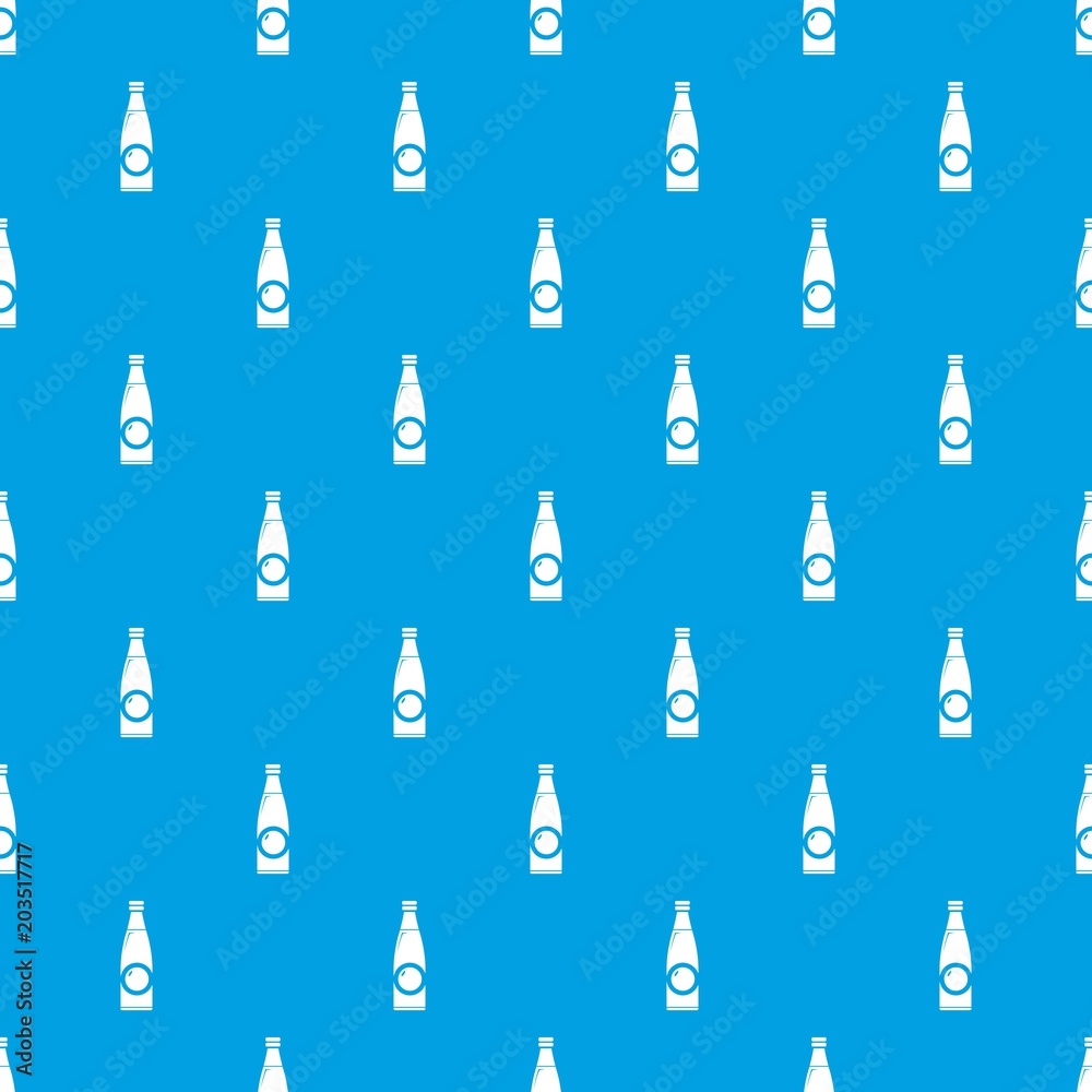 Bottle pattern vector seamless blue repeat for any use