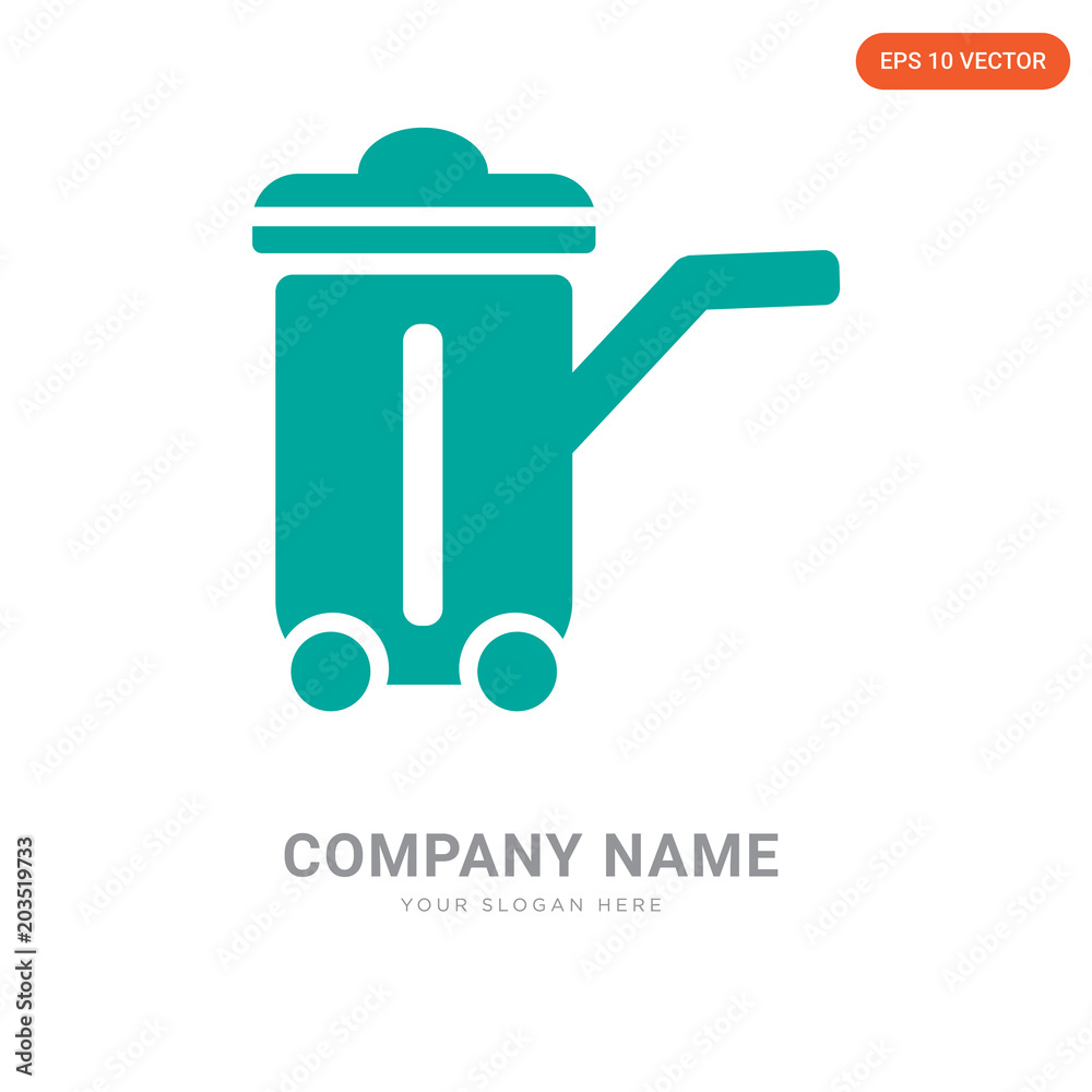 Trash bin company logo design Trash bin company logo design