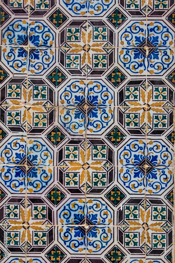 typisches historisches Mosaik in Portugal