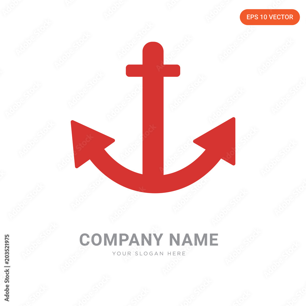 Fototapeta premium Anchor company logo design