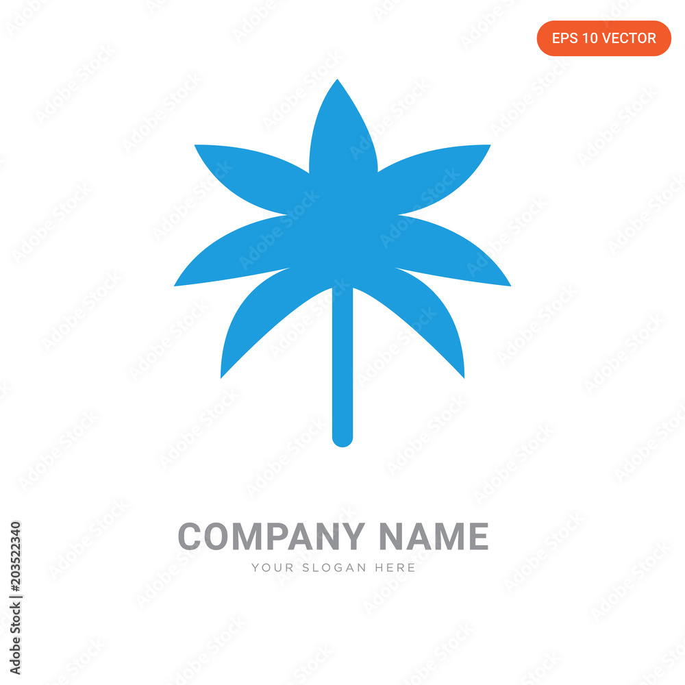 Two Palm Trees company logo design