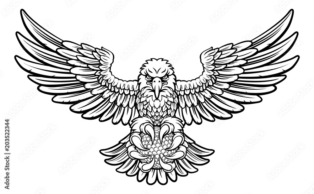 Eagle Golf Sports Mascot Eagle Golf Sports Mascot