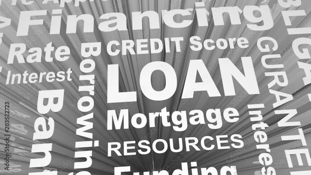 Loan Borrow Money Mortgage Credit Score Rating 3d Animation Loan Borrow Money Mortgage Credit Score Rating 3d Animation