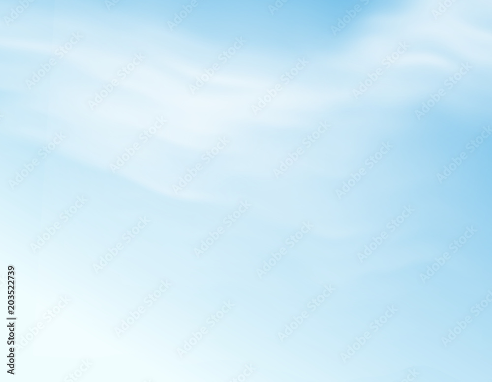 Realistic cloudy sky illustration - vector eps10 Realistic cloudy sky illustration - vector eps10