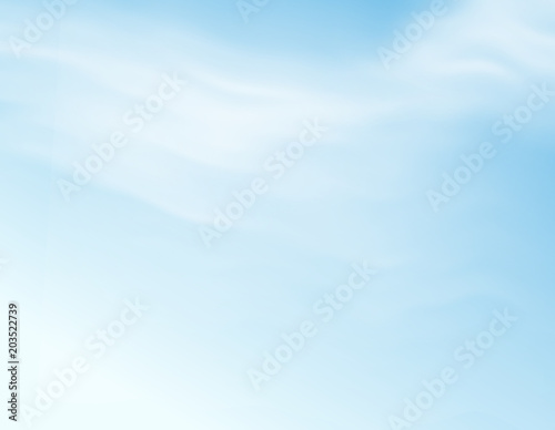 Realistic cloudy sky illustration - vector eps10