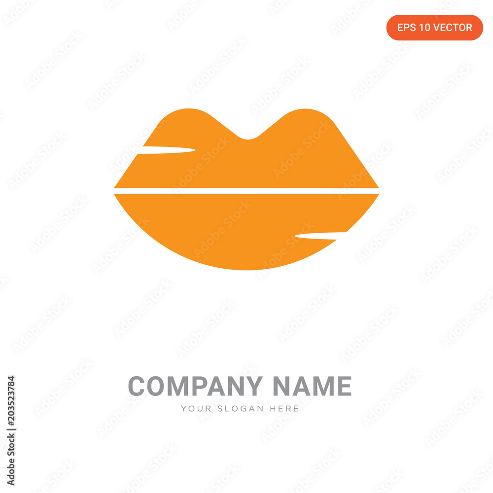 Fototapeta premium Human Lips company logo design