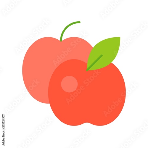 Apple icon  flat design vector