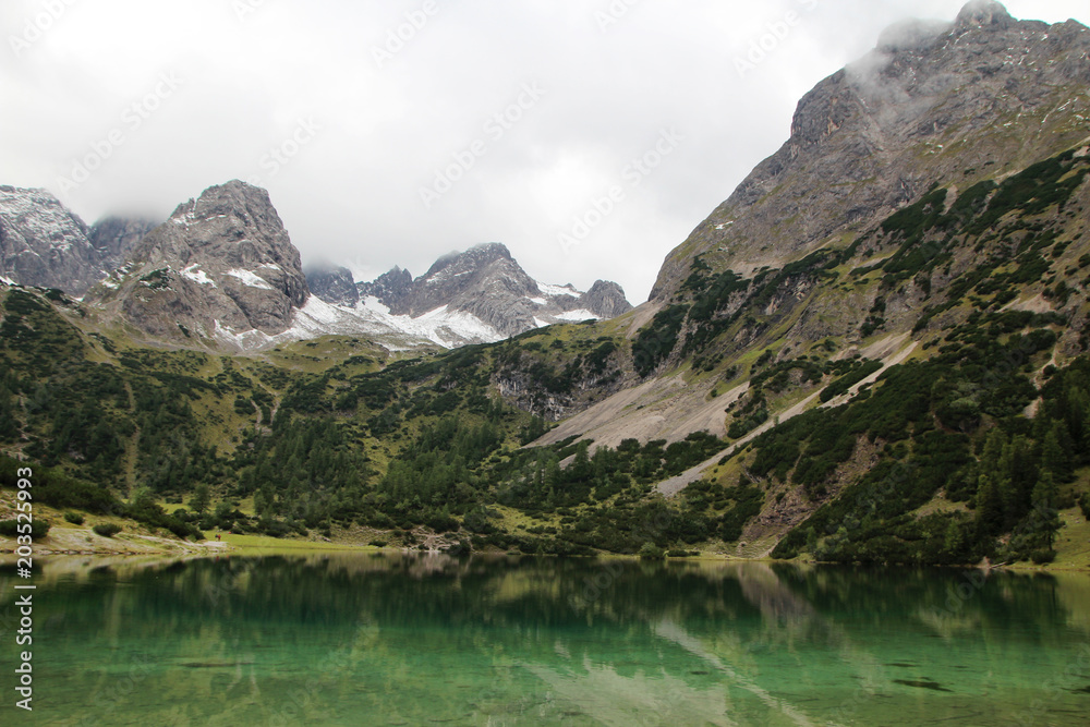 Seebensee lake in Tyrol, Austria